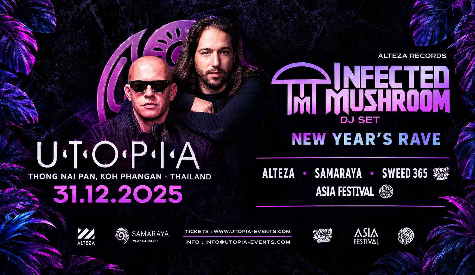 UTOPIA EVENTS - 31.12.2026 - NEW YEAR RAVE - KOH PHANGAN